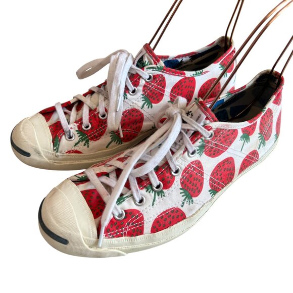 Converse x Marimekko strawberry sneakers low top shoes US womens 9.5 fruit print - Picture 3 of 16